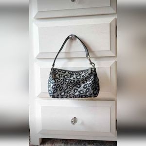 COACH Metallic Ocelot Mini Shoulder Bag